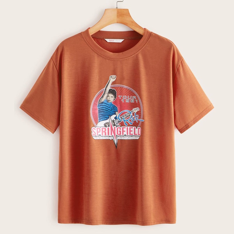 

Figure Graphic Tee, Orange