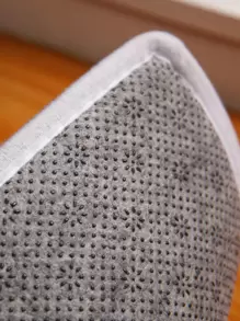 Slogan Graphic Floor Mat - Black and White - View 8