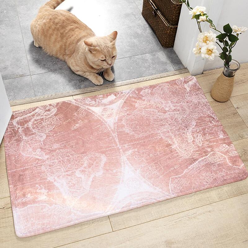

Earth Print Door Mat, Pink