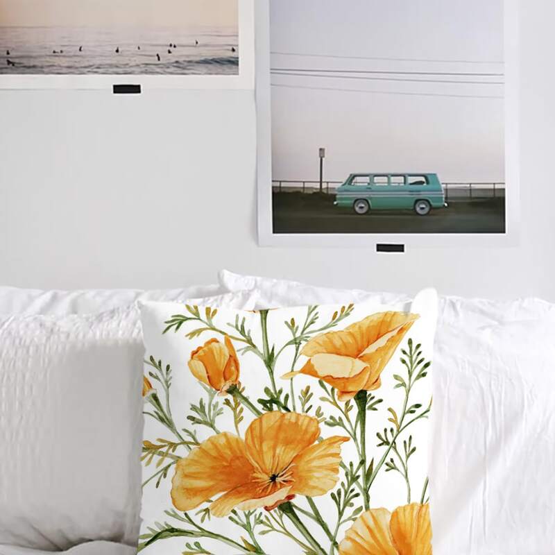 

1pc Floral Cushion Cover Without Filler, Multicolor