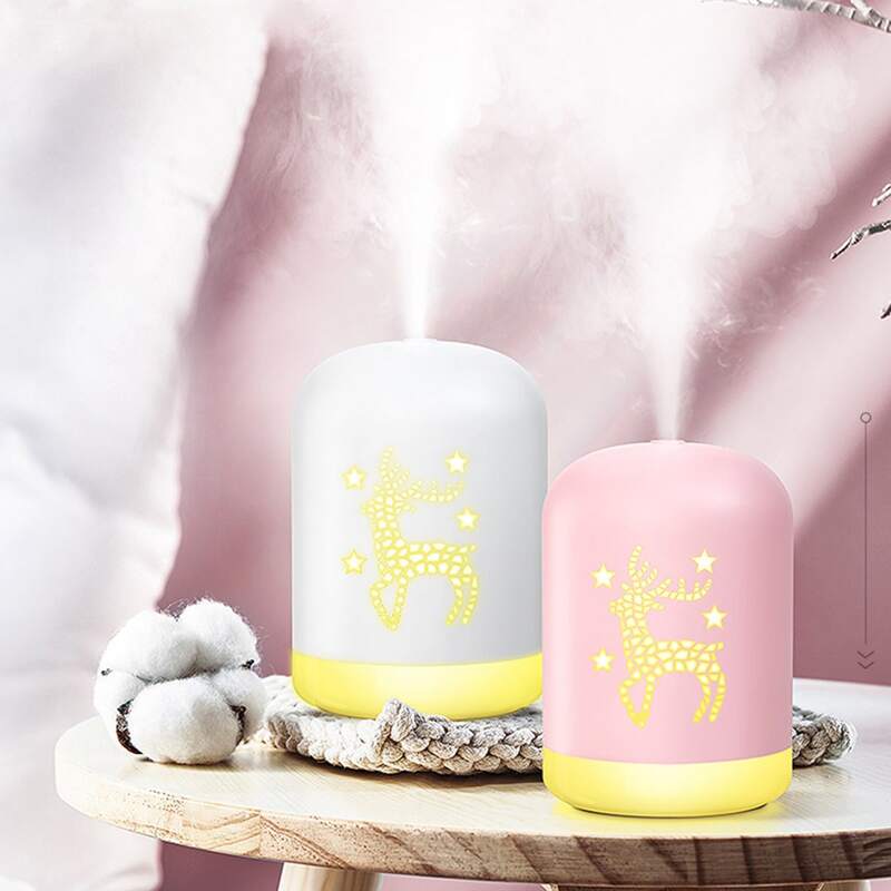 

1pc Deer Print Mini Humidifier Light, Multicolor