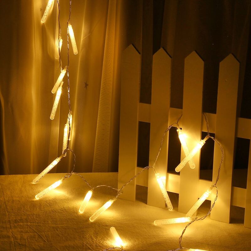 

20pcs Crystal Bar Bulb String Light, Yellow