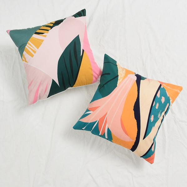 

1pc Abstract Painting Cushion Cover Without Filler, Multicolor