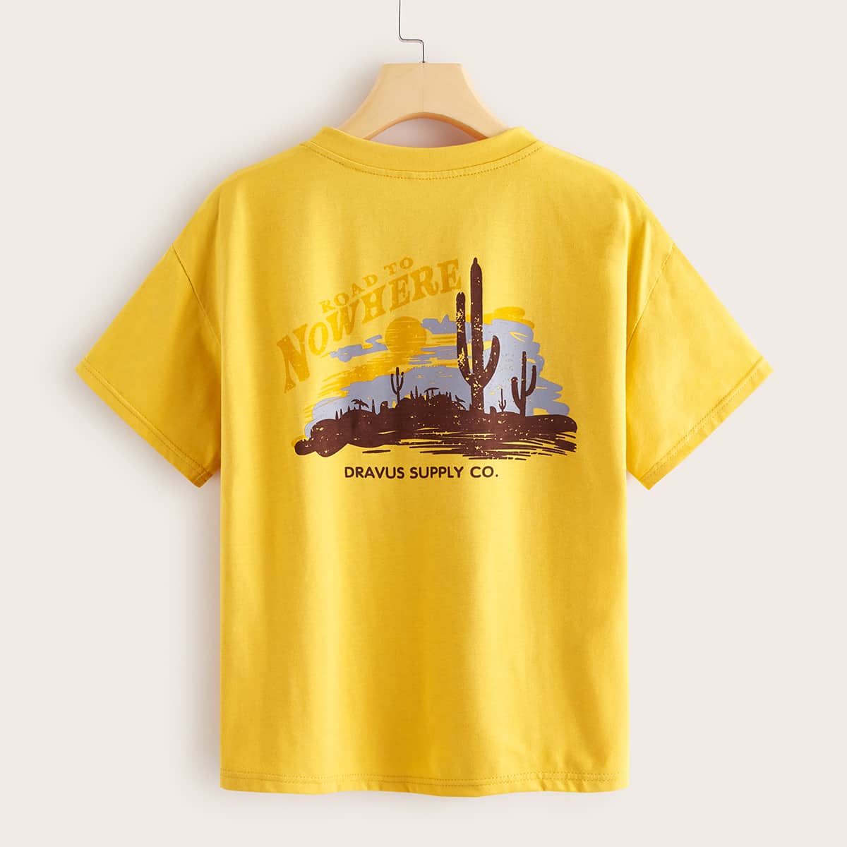 

Letter Graphic Yellow Tee