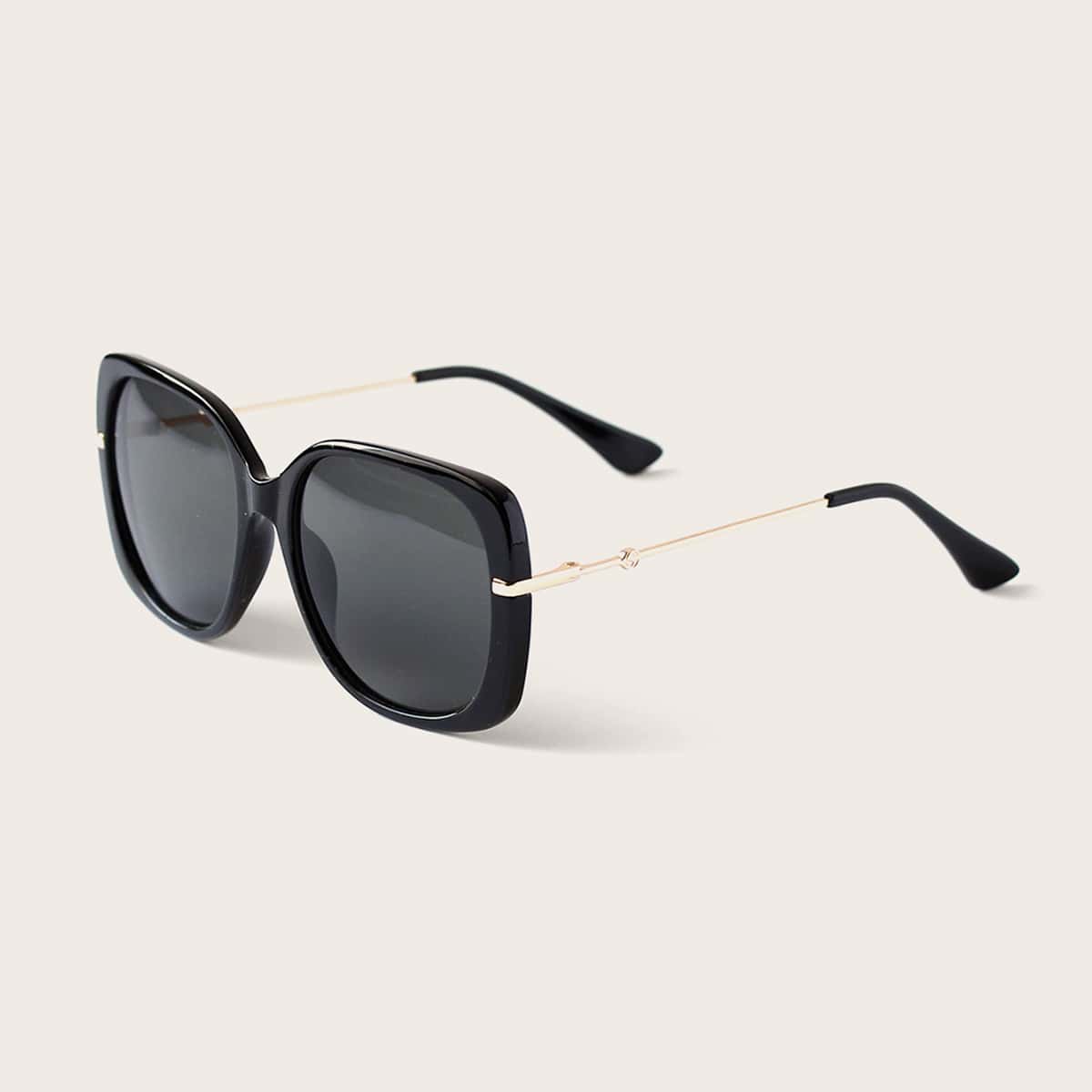 

Acrylic Frame Sunglasses With Case, Black