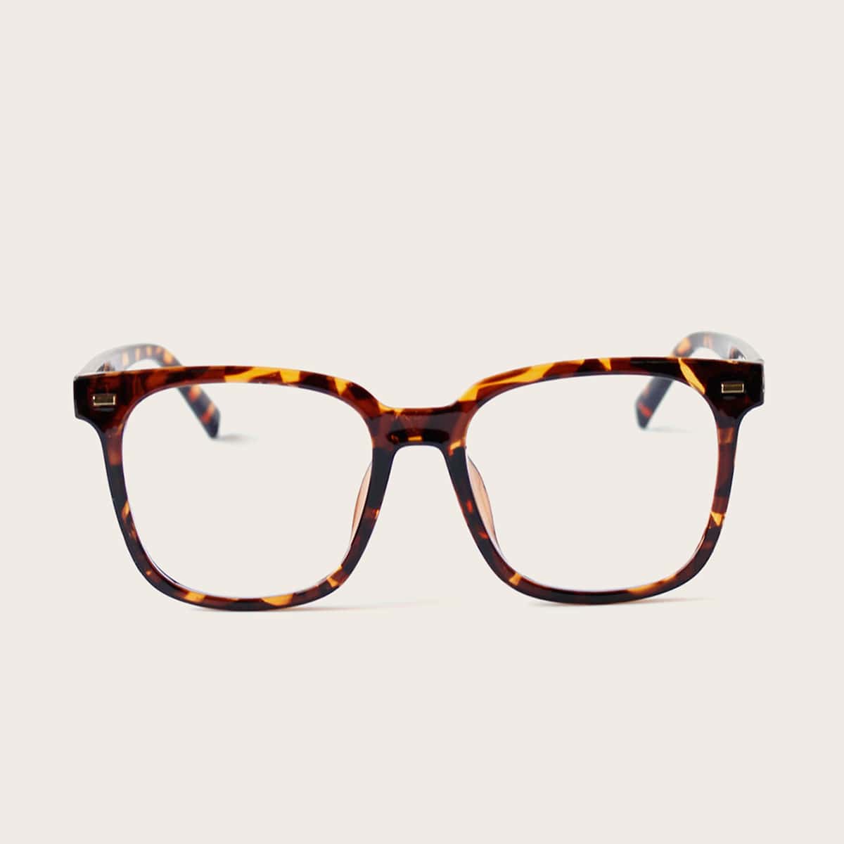

Tortoiseshell Frame Glasses With Case, Multicolor