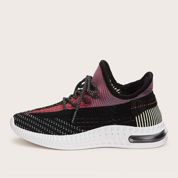

Color Block Lace-up Front Sneakers, Multicolor