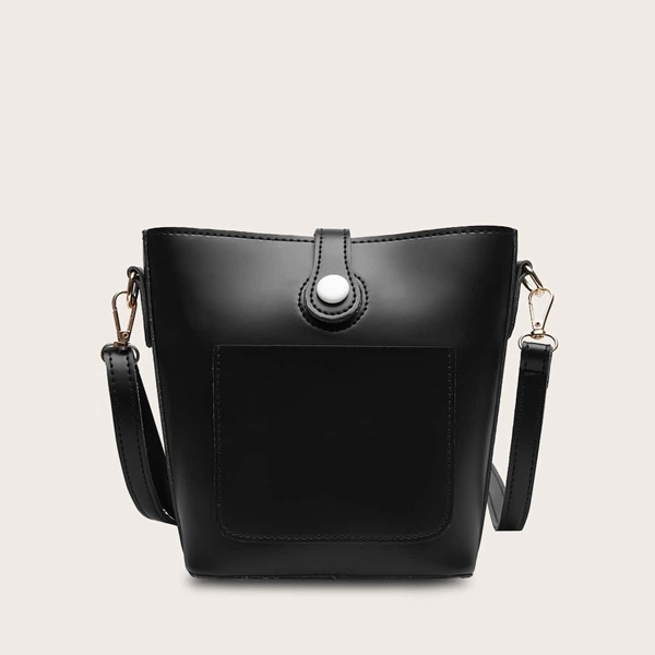 

Minimalist Bucket Bag, Black