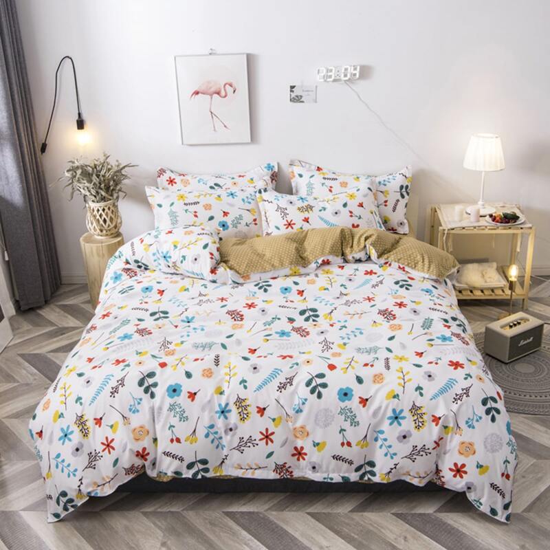 

Floral Print Sheet Set Without Filler, Multicolor