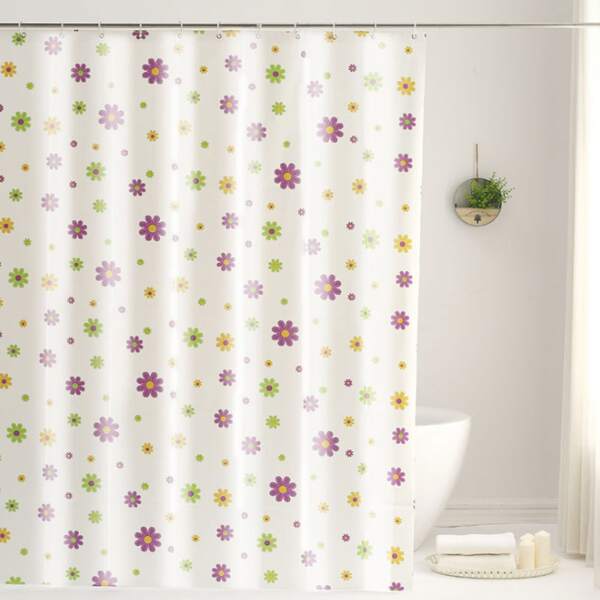 

Floral Print Shower Curtain, Multicolor