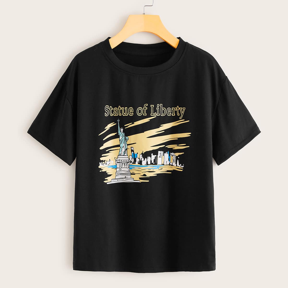 

Statue Of Liberty Black Tee