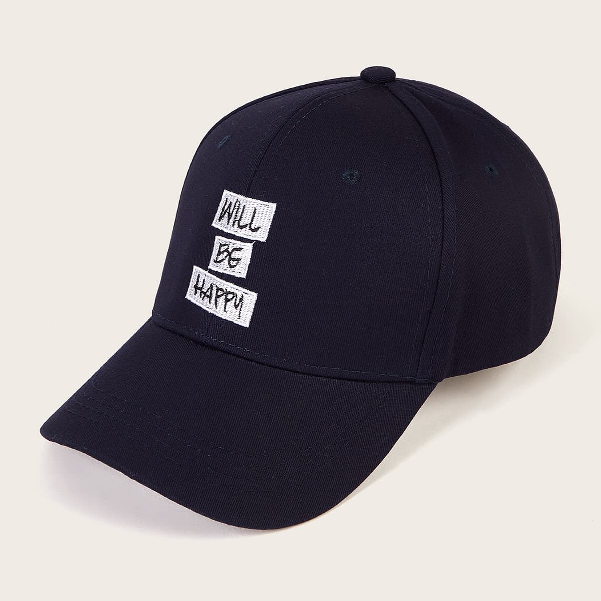 

Guys Slogan Embroidery Baseball Cap, Navy