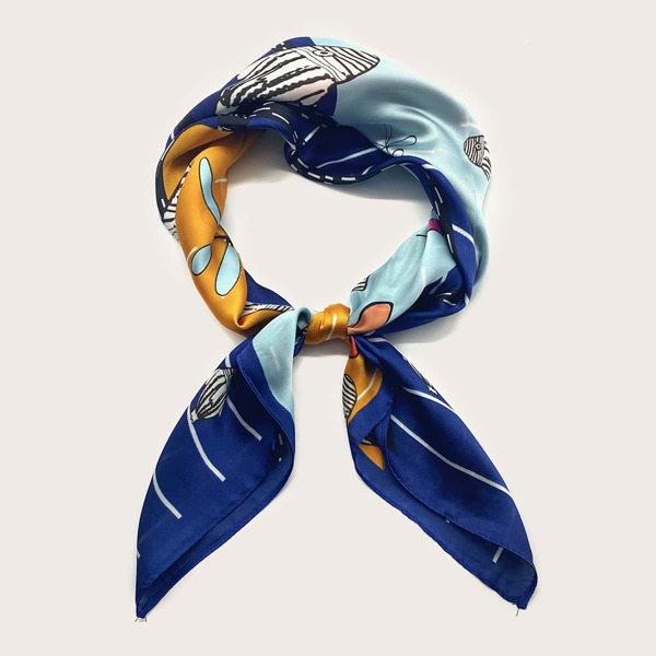 

Fish Print Bandana, Multicolor