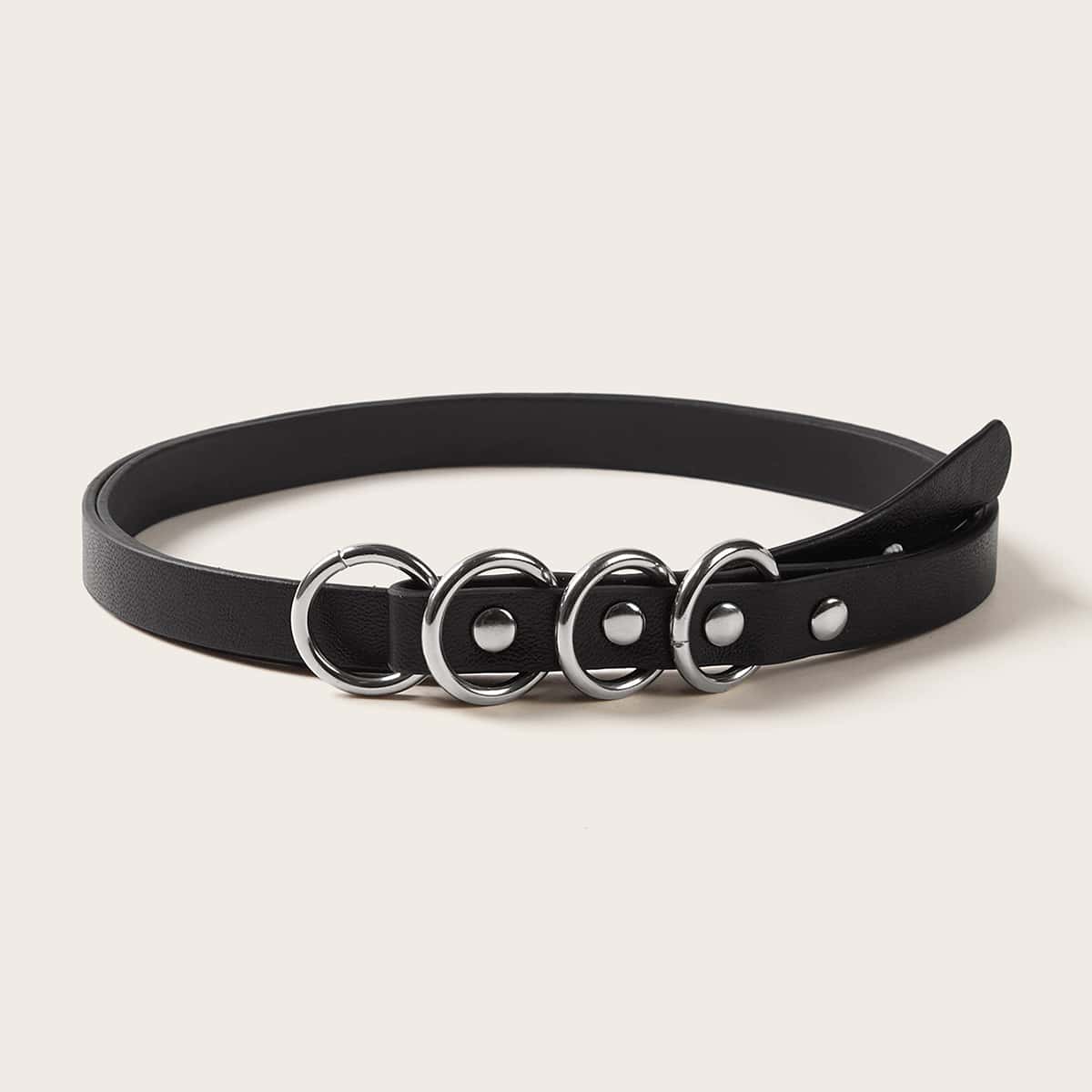 

Hoop Buckle Belt, Black