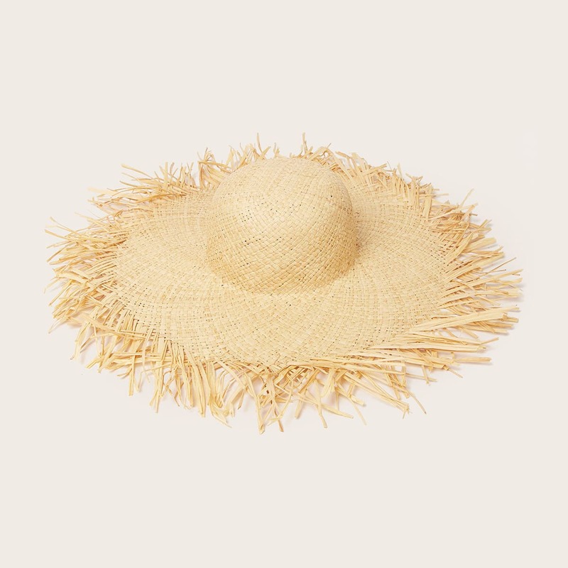 

Wide Brim Straw Hat, Khaki