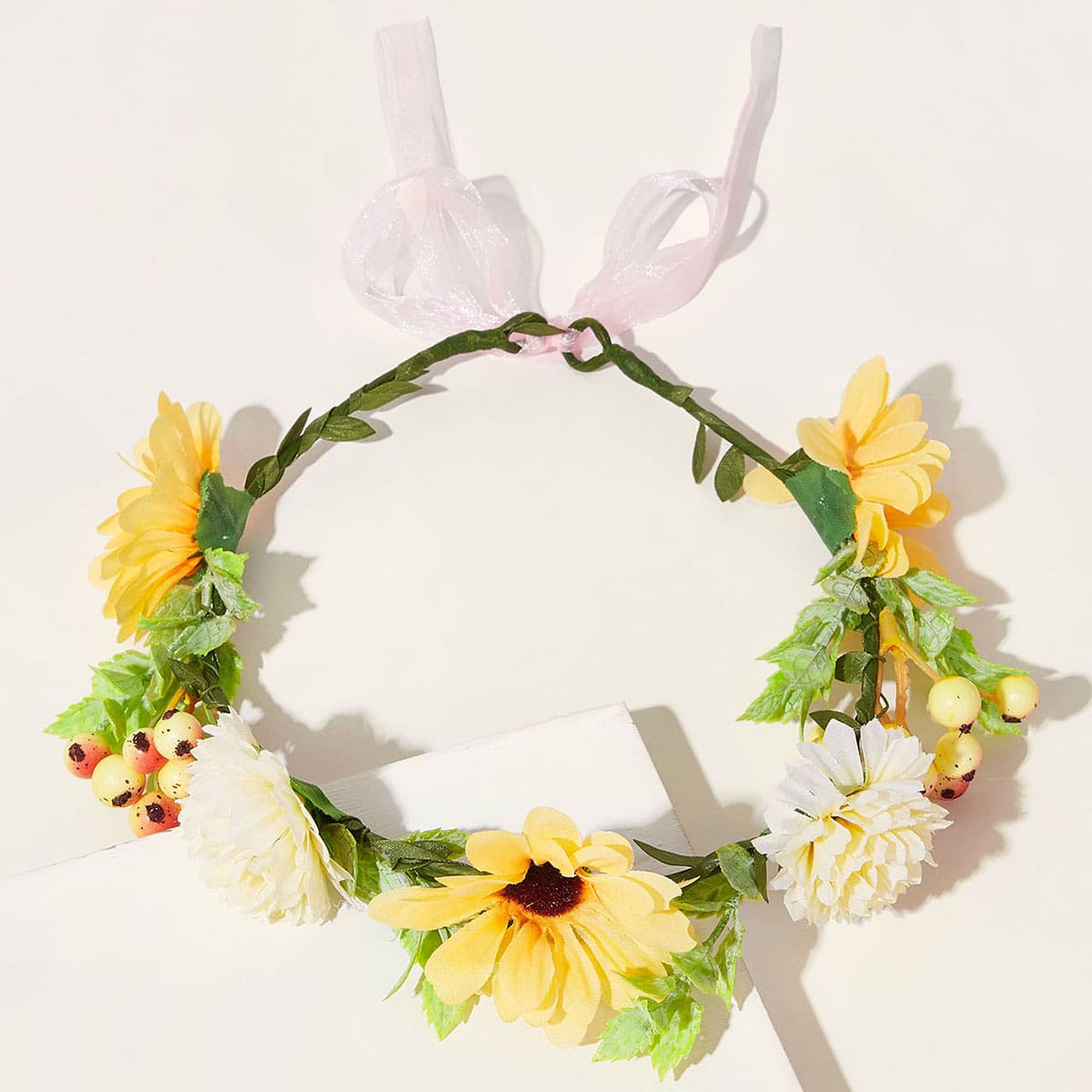 

Flower Decor Hair Wreath, Multicolor