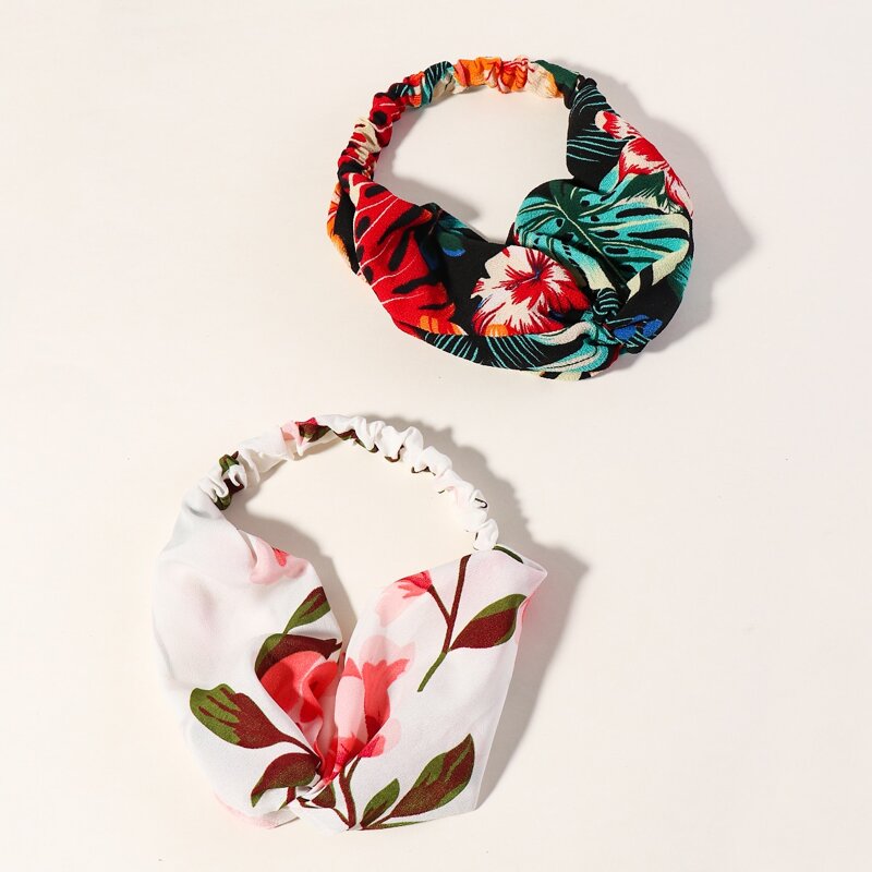 

2pcs Ditsy Floral Pattern Headband, Multicolor