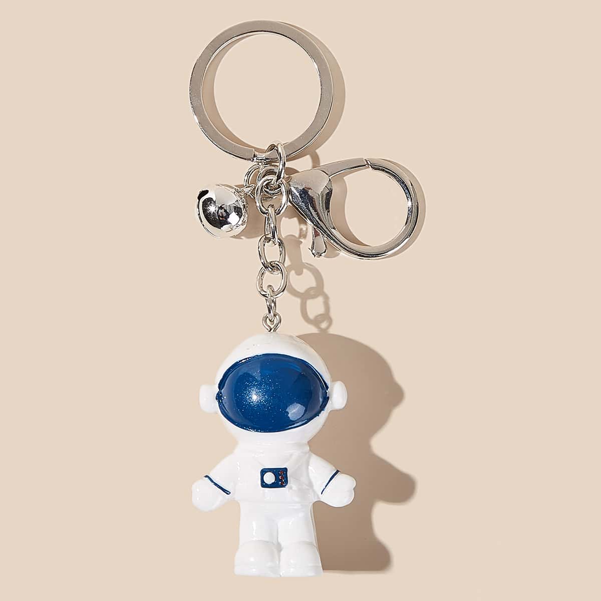 

Alien Charm Keychain, Multicolor