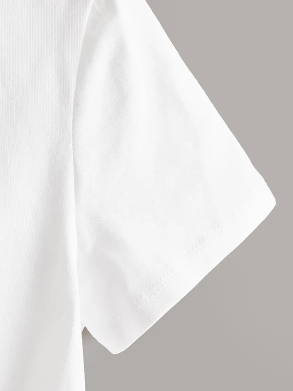 shein knot hem top