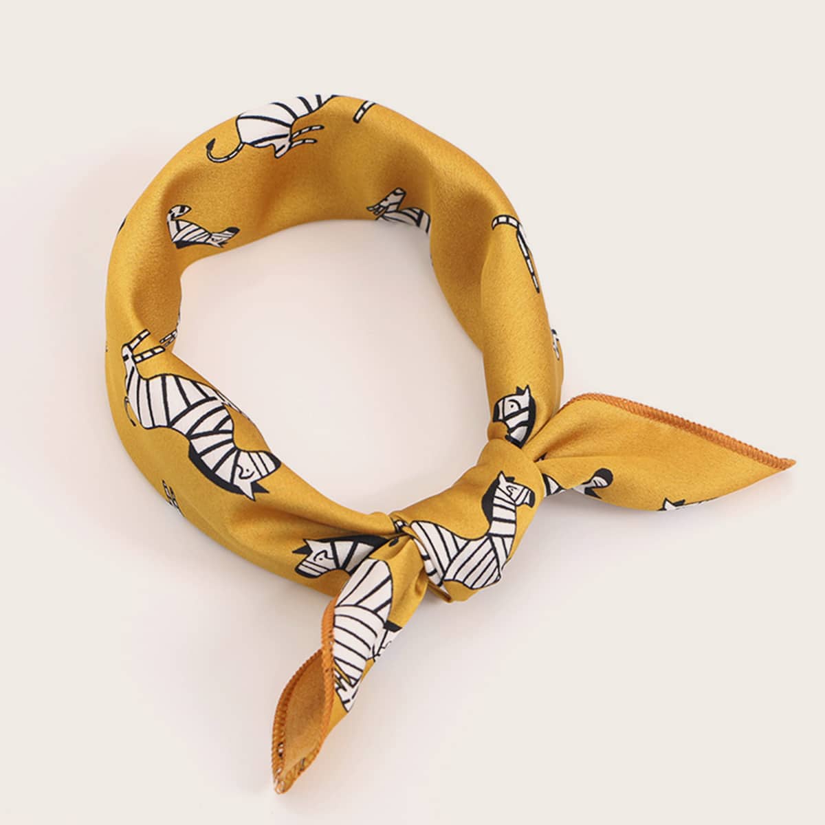 

Animal Pattern Bandana, Yellow