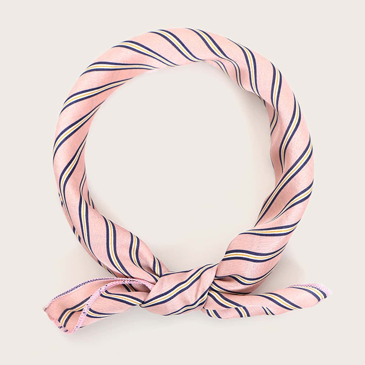 

Striped Pattern Bandana, Pink