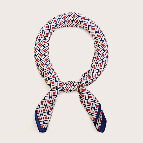 

Plaid Pattern Bandana, Multicolor