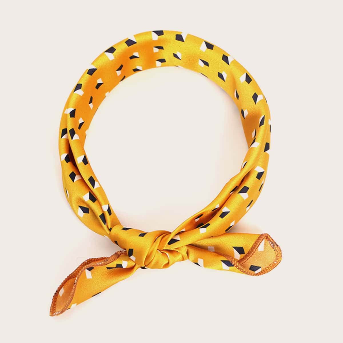 

Geometric Pattern Bandana, Yellow