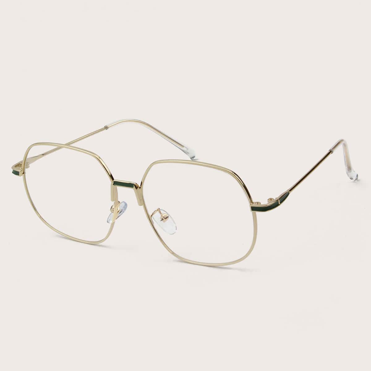 

Metal Frame Glasses With Case, Silver