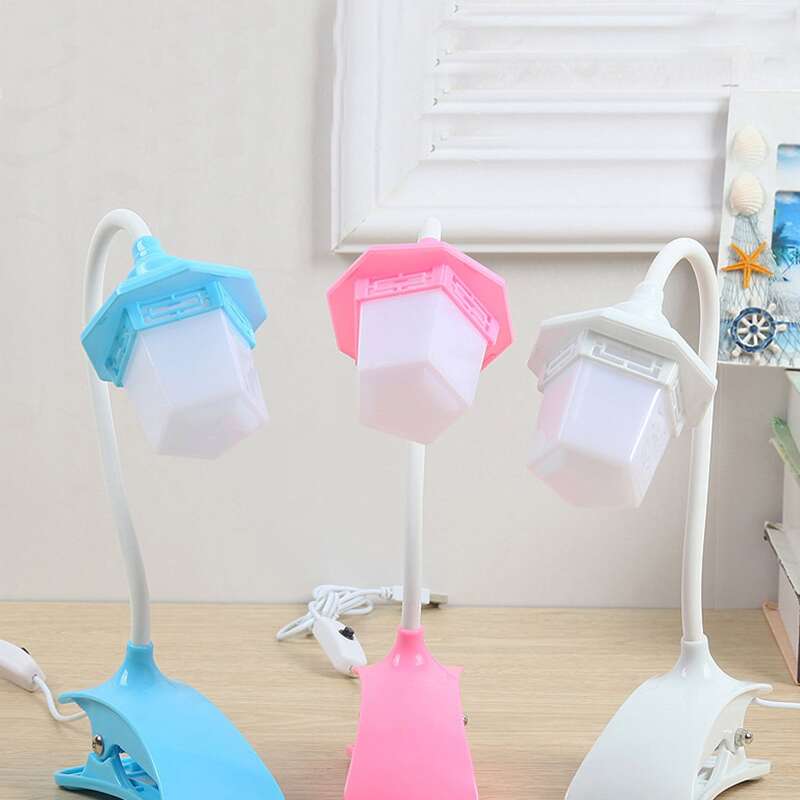 

1pc Flexible Clip Desktop Lamp, Multicolor