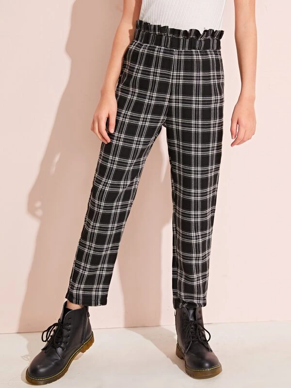 girls plaid pants