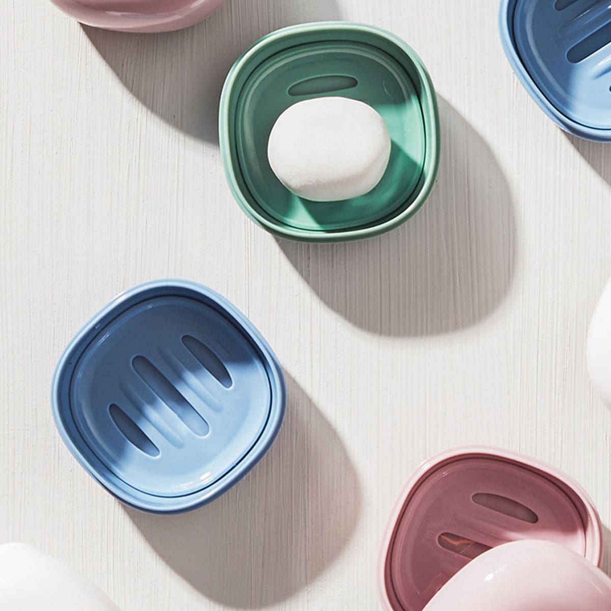 

1pc Random Solid Soap Dish, Multicolor
