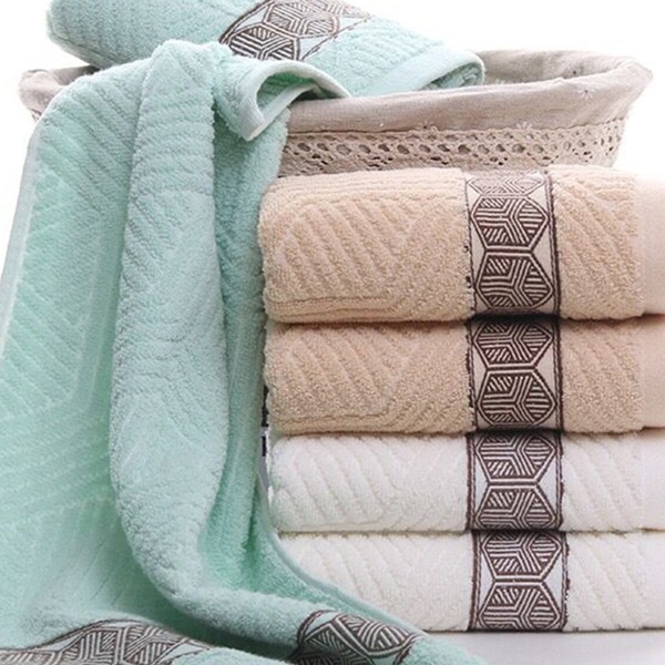 

1pc Geometric Pattern Absorbent Towel, Multicolor