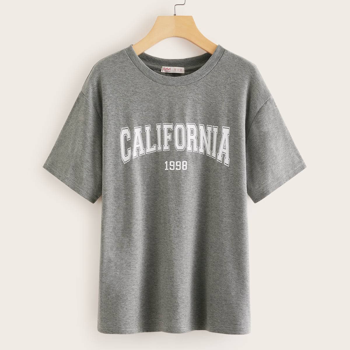 

Letter Graphic Grey Tee