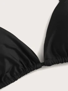 Swim Basics Summer Beach Triangle Top & Tie Side Bottom & Cheeky Bottom