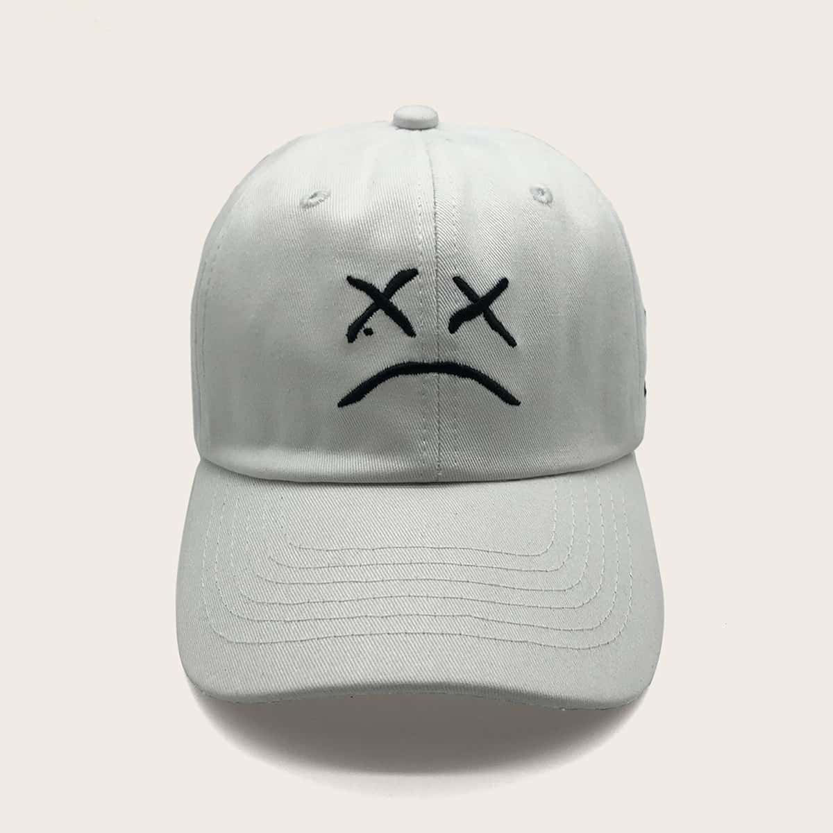 

Cartoon Graphic Baseball Cap, White