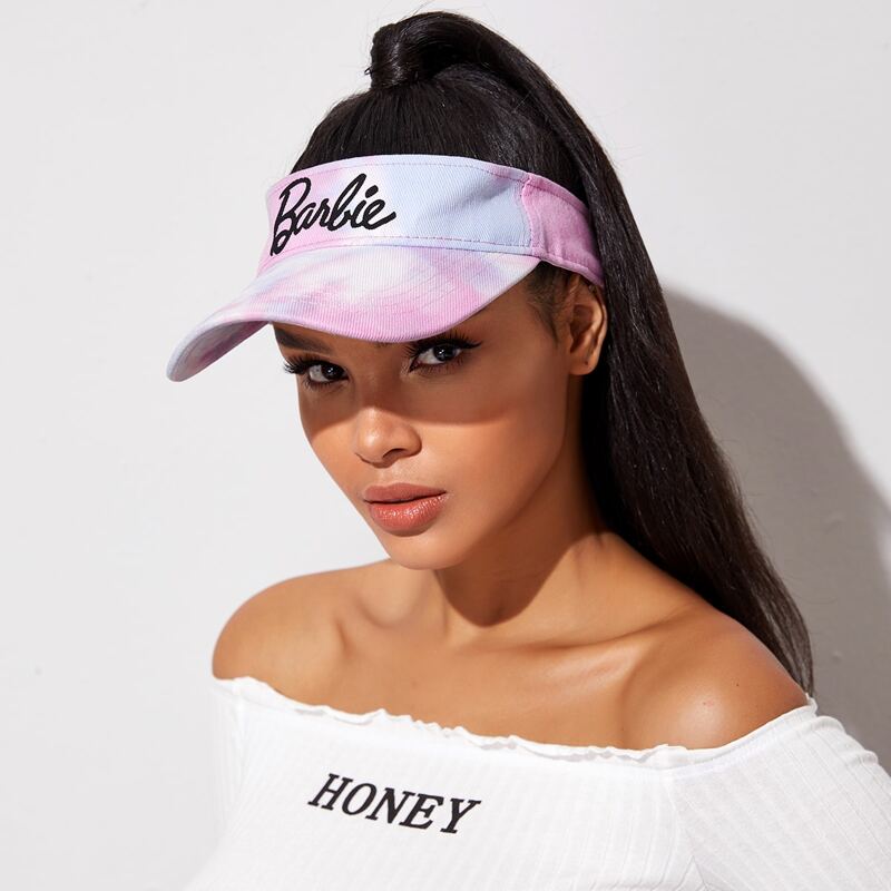 

Letter Graphic Visor Hat, Multicolor