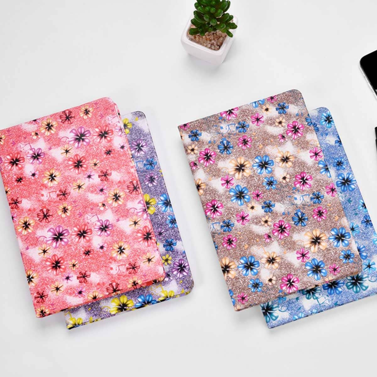 1pack Retro Floral Print Cover Notebook