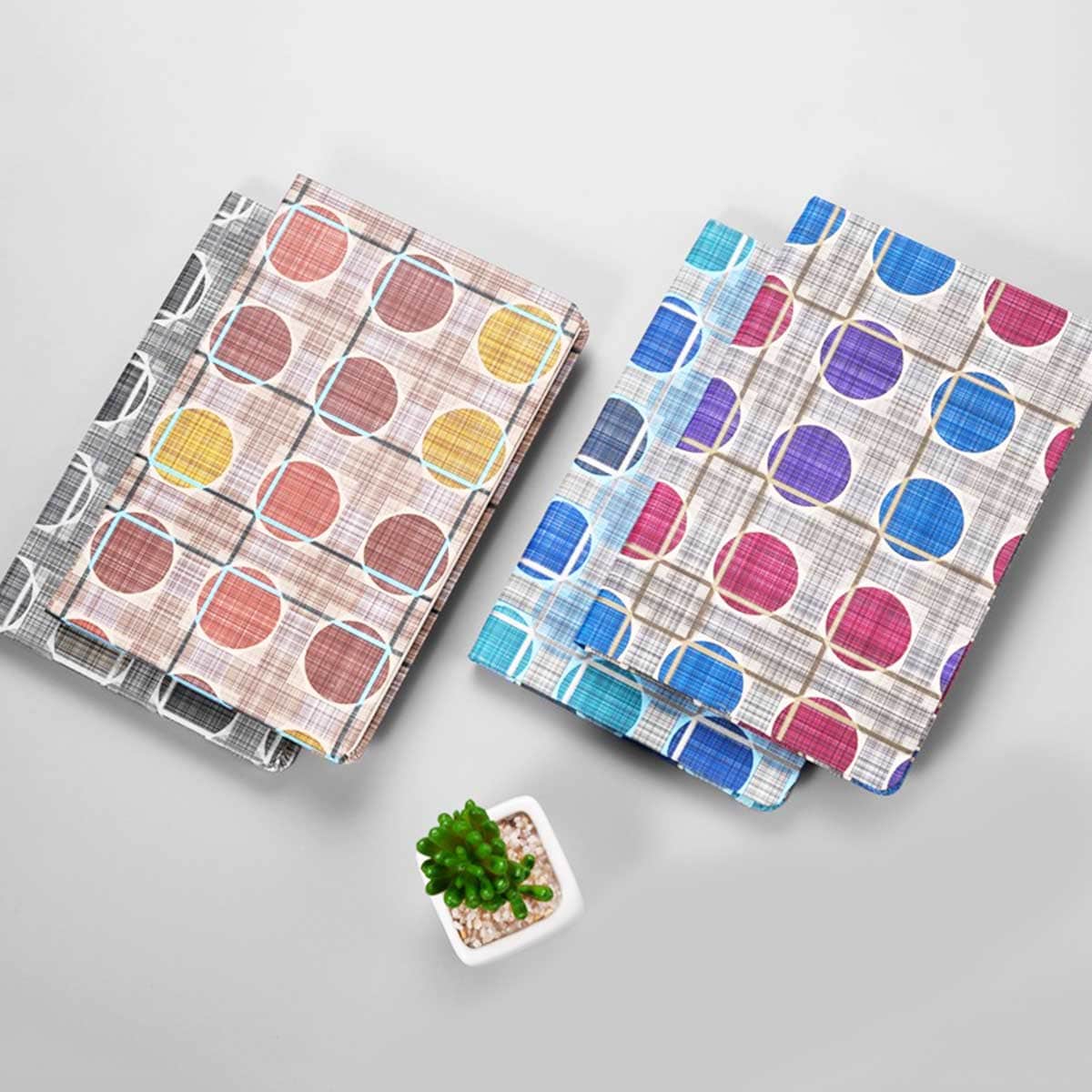 

1pack Gird & Circle Pattern Cover Notebook