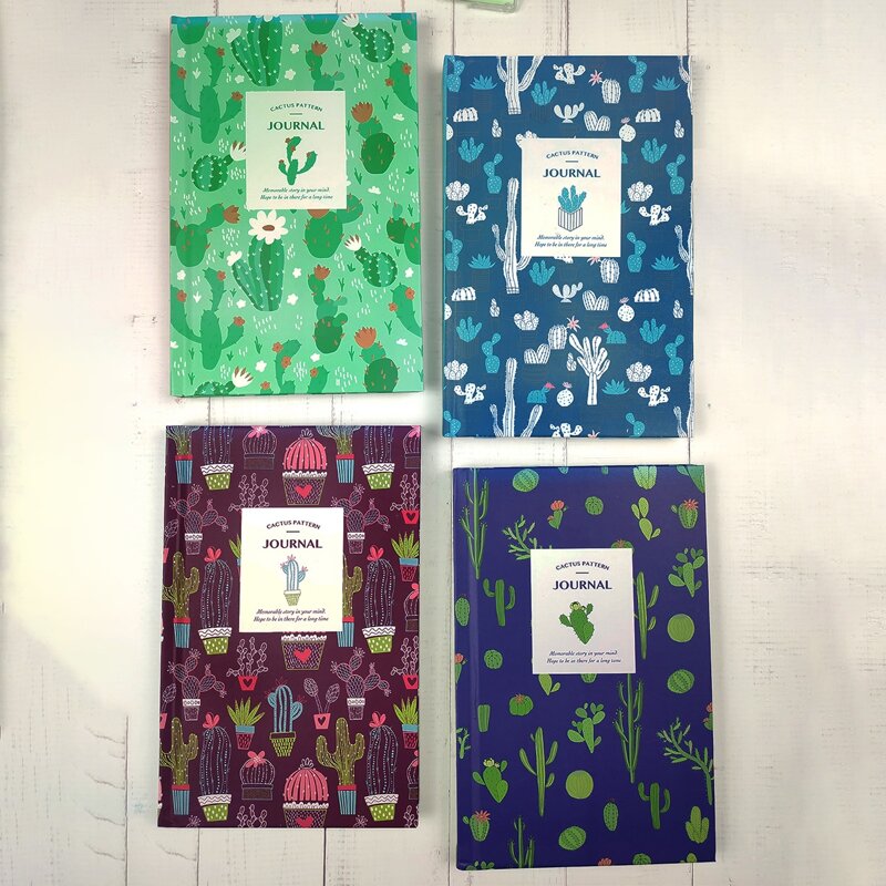 

1pack Cactus Pattern Cover Notebook