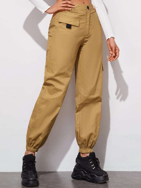 button fly cargo pants