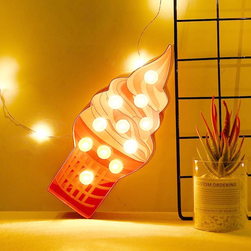 

Ice Cream Shaped Wall Lamp, Multicolor