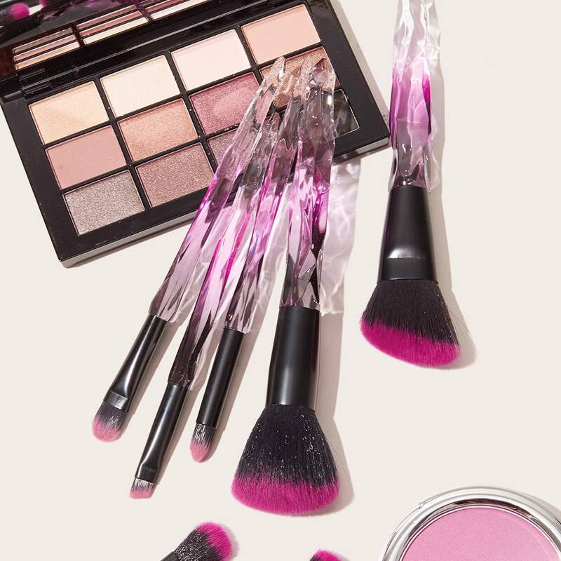 

7pcs Gradient Handle Makeup Brush, Multicolor