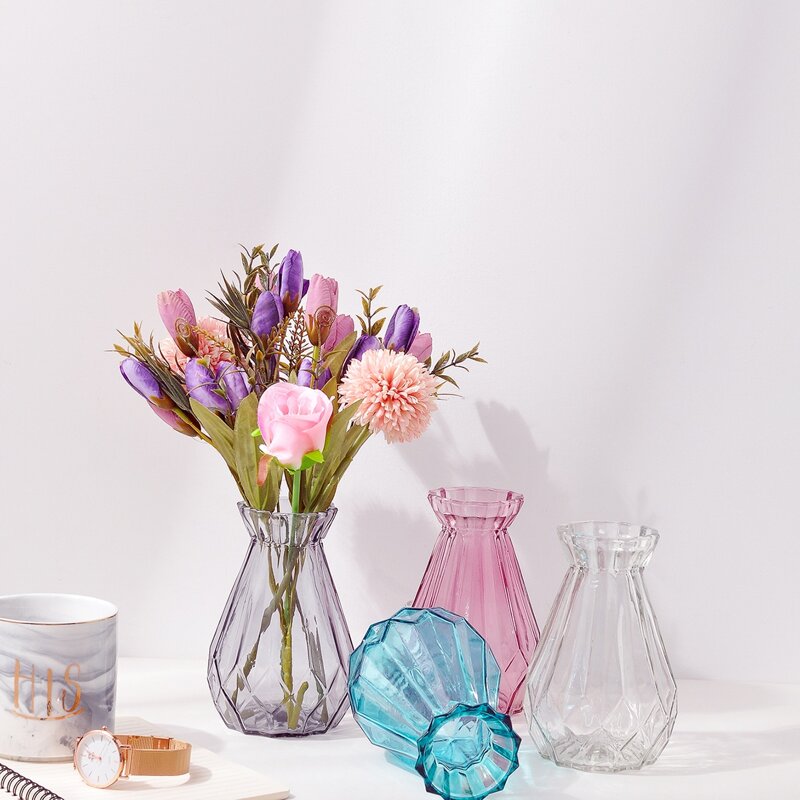 

1pc Transparent Glass Vase