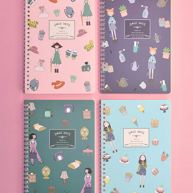 

1pack Cartoon Graphic Cover Spiral Notebook
