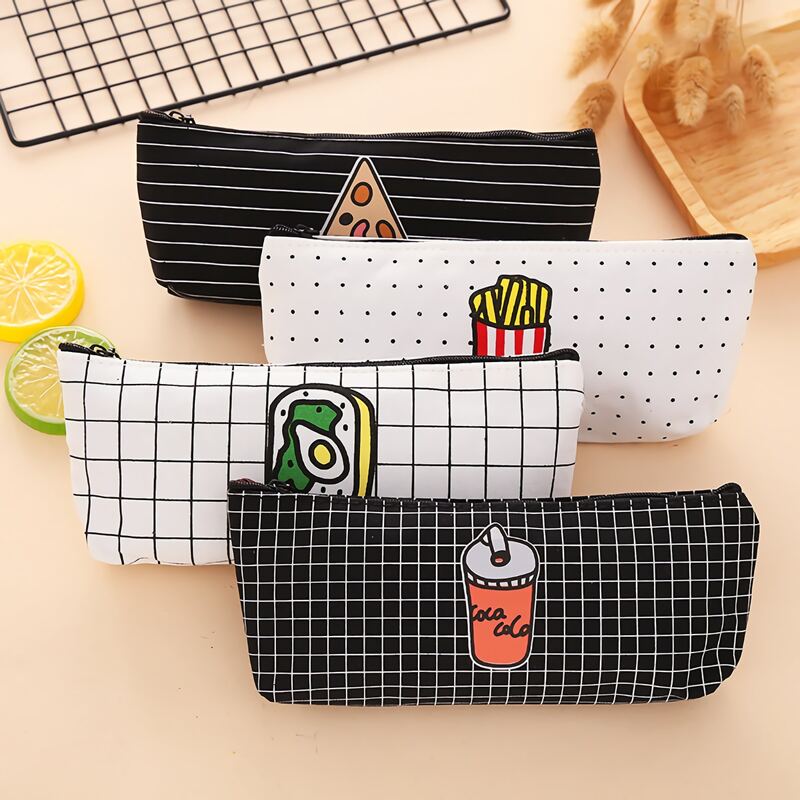 

1pc Food Print Pencil Case
