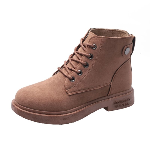

Lace-up Front Combat Boots, Brown