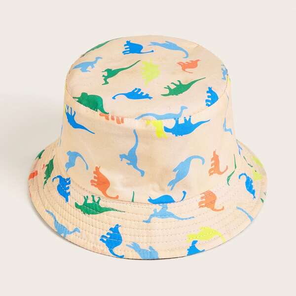 

Dinosaur Print Bucket Hat, Pink