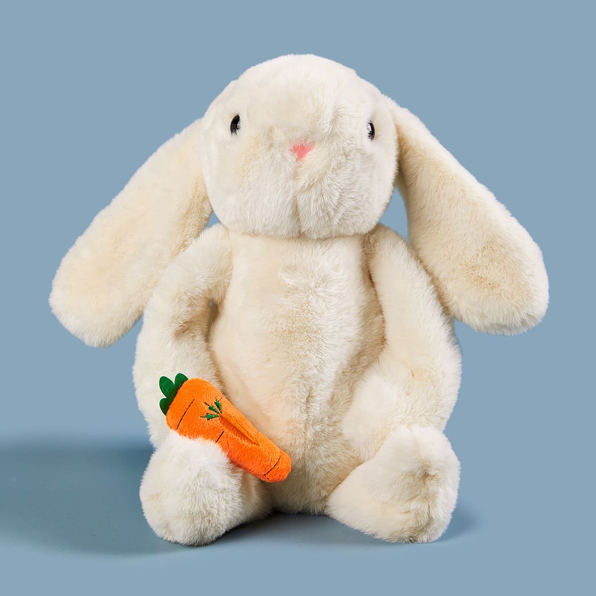 

Fluffy Rabbit Design Backpack, Beige
