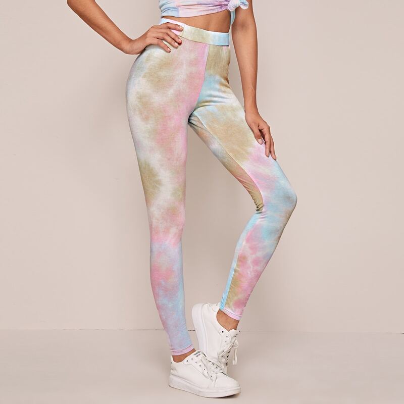 

Tie Dye Leggings, Multicolor