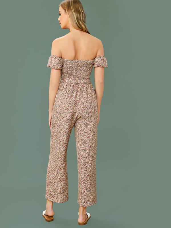 bardot buckle jumpsuit